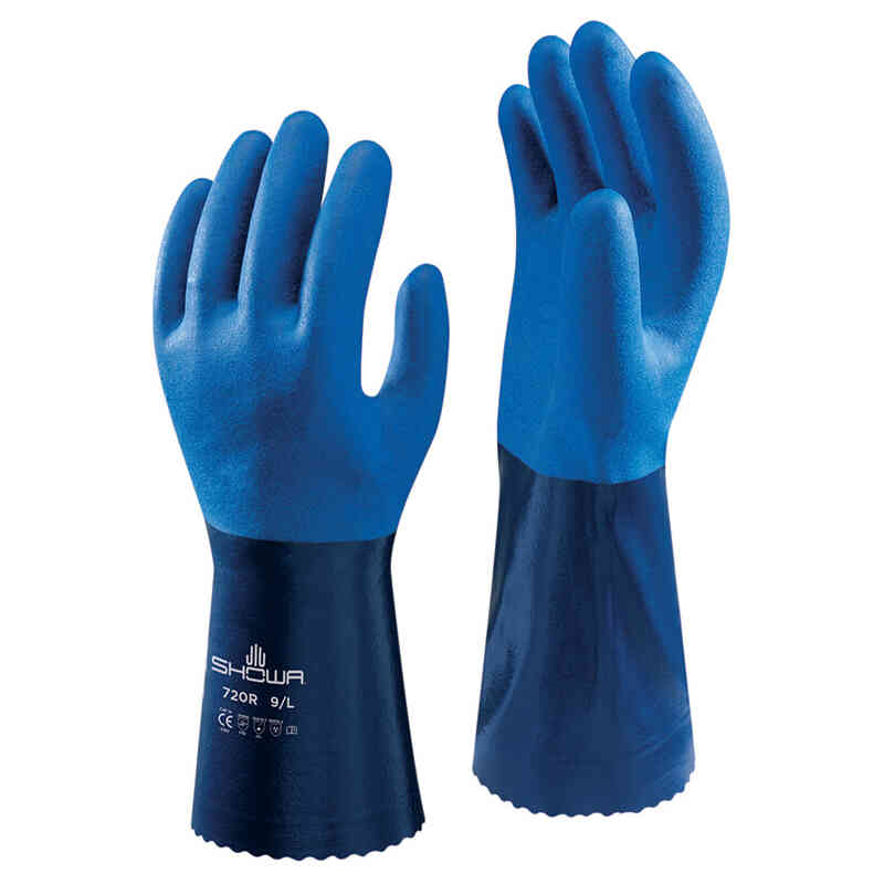 Showa 720 Blue Nitrile Gauntlet