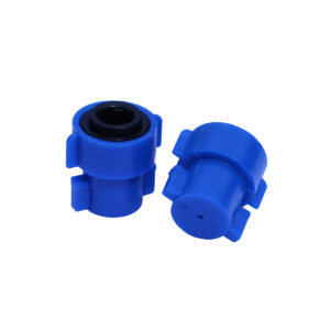 JET CAPSULES - QUICK RELEASE JETS FOR BRUSHES - Blue - 1.4mm Pencil Jets, Single x2 jets (2 way)