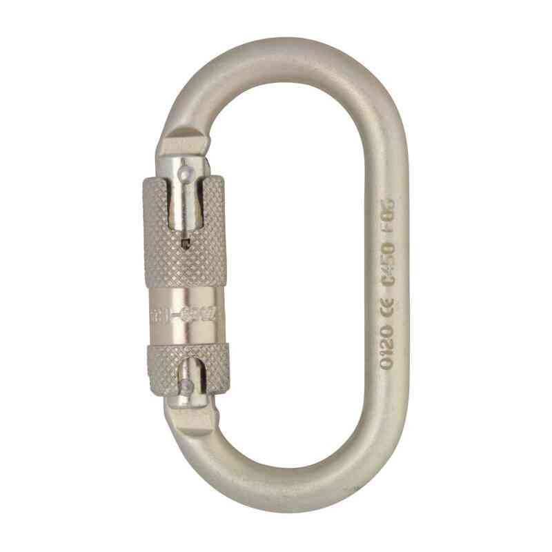 Steel Oval Kwiklock Carabiner