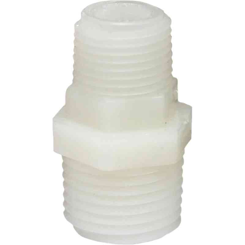 Shurflo -1/2"NPT x 3/8"NPT Nylon Male /Male Threaded adapter