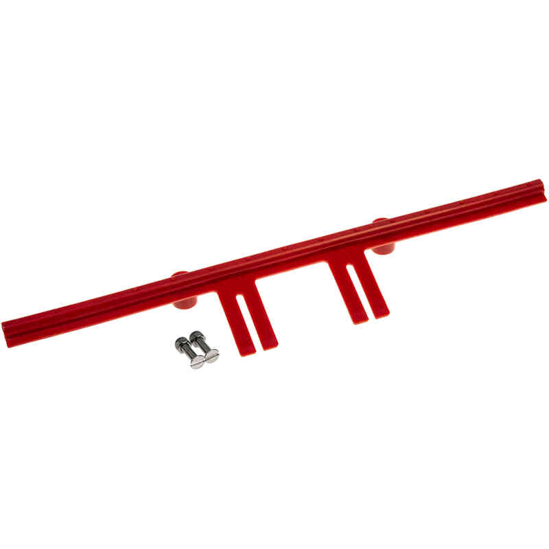 RED - 35cm Rinse bar for Pad Holder - 15 Micro Jets (with 2x 13mm machine screws/nuts)