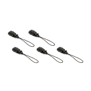 NLG Mini Coil Tool Lanyard Connectors, 5 Pack